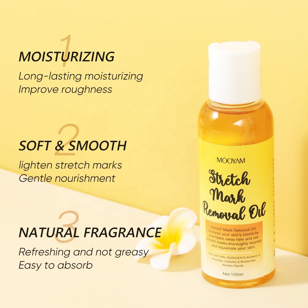100% Natural Origin Stretch Marks Prevention Oil Skin Care Stretch Mark Massage Oil