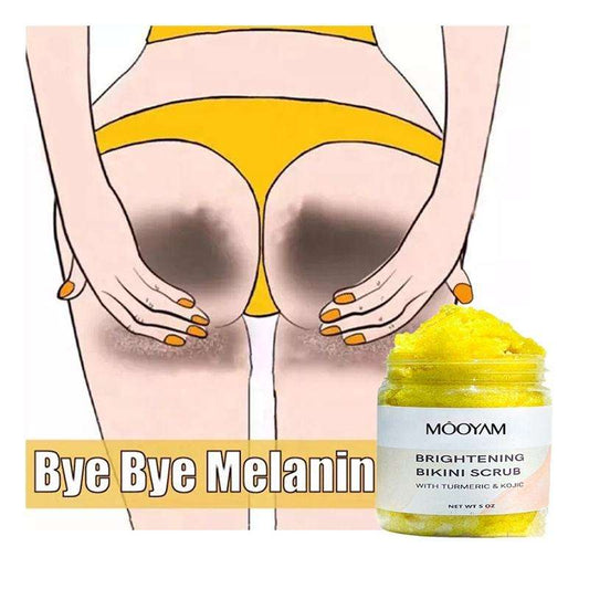 Turmeric Kojic Acid Body Scrub Strong Whitening Bikini Area Private Parts Brightening Bikini Scrub