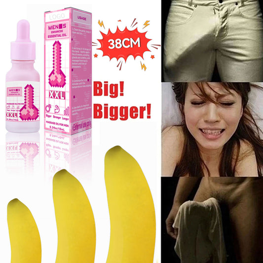 Men's XXL Nourishing Oils for Big Dick Penis Sweet Long Enhanced Pearl Plant Compound Essential Oil for Hardness